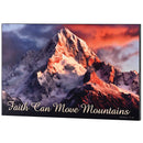 Dicksons Faith Can Move Mountains, Matthew 17:20, Multicolor 20 x 13 Inch MDF Wood Wall Art Plaque