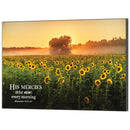 Dicksons His Mercies New Every Morning Yellow Sunflower 20 x 13 MDF Decorative Wall Plaque