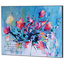 Dicksons Inspirational Christian Wall Art Plaque 14.75 x 19.75 Inch MDF Floral Praise the Lord