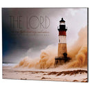 Dicksons The Lord Is My Light and My Salvation - Psalm 27:1-20 x 16 Inch MDF Wood Block Sign for Tabletop or Wall