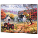 Dicksons Blessing On Your Barns Red and Orange 16 x 22 Inch Decorative Wall Plaque