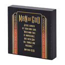 Dicksons Man Of God All Things Are Possible Black And Red 4 x 4 Wood Decorative Tabletop Plaque Home Décor