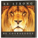 Dicksons Be Strong Courageous Golden Lion 6 x 6 MDF Wall Art Sign Plaque