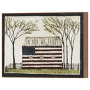 Dicksons in God We Trust Patriotic Barn 7 x 5 MDF Decorative Wall Plaque