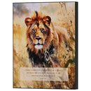 Dicksons Inspirational Christian Wall Art Plaque 7.75 x 9.75 Inch MDF Lion Come Into the World as Light