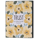 Dicksons Inspirational Christian Wall Art Plaque 7.75 x 9.75 Inch MDF Floral Trust in the Lord