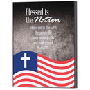 Dicksons Blessed Is The Nation He Has Chosen Red, White, and Blue 10 x 8 Inch MDF Decorative Wall Tabletop Sign Plaque
