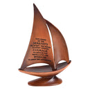 Dicksons Grant Me The Serenity to Accept The Things I Cannot Change Woodgrain 8.5 x 5.2 Resin Decorative Collectible Figurine Sailboat Statue