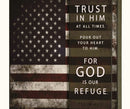 Dicksons Trust In Him God Is Our Refuge Psalm 62:8 MDF Decorative Stacked Wall Plaque 10 x 10 Inch
