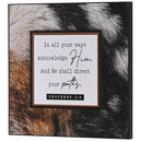 Dicksons Inspirational Dimensional Christian Wall Hanging Stacked Plaque Décor for Home 12 x 12 Inch MDF In All Your Ways Acknowledge Him