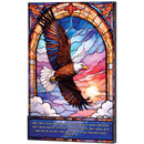 Dicksons Eagle Wing In Flight - Isaiah 40:31-18 x 12 Inch MDF Wood Stacked Block Sign for Tabletop or Wall