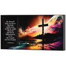 Dicksons He Himself Bore Our Sins In His Body On The Cross Pink And Yellow 12 x 6 Wood Double Layered Decorative Wall Plaque Hanging Artwork Home Décor