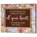 Dicksons Inspirational Christian Wall Art Stacked Plaque 12 x 16 Inch MDF Whatever You Do