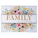 Dicksons Family Is Everything Floral 12 x 16 Inch Wood Decorative Wall Sign Plaque