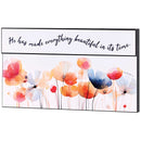 Dicksons He Made Everything Beautiful, Ecclesiastes 3:11 Multicolor 16 x 9 Inch MDF Wood Stacked Wall Plaque