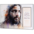 Dicksons The Wages Of Sin Is Death Gift Is Eternal Life White And Brown 20 x 14 Wood Double Layered Decorative Wall Plaque Hanging Artwork Home Décor