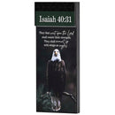 Dicksons Shall Renew Their Strength Eagle Black and Grey 10 x 4 Inch MDF Decorative Wall Sign Plaque