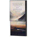 Dicksons Do Not Be Anxious Guard Your Heart and Mind Philippians 4:6-7 Black and Ivory MDF Decorative Stacked Wall Plaque 12 x 6 Inch