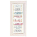 Dicksons Joy Peace Patience Kindness A Life Faith Strength Multicolor 12 x 6 MDF Wall Plaque Art Print Decoration