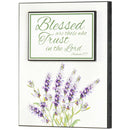 Dicksons Blessed Are Those Who Trust In Lord Purple Lavender 12 x 5 MDF Decorative Wall Plaque