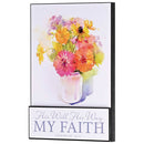 Dicksons His Will His Way My Faith Jeremiah 29:11 MDF Decorative Stacked Wall Plaque 12 x 8 Inch