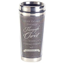 Dicksons Can Do All Things Through Christ Chocolate 16 ounces Stainless Steel Travel Tumbler