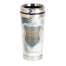 Dicksons He Will Cover You With His Feathers Shield 16 ounce Stainless Steel Travel Tumbler