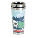 Dicksons Said Golfing Prayer Face Blue 16 ounce Stainless Steel Travel Tumbler