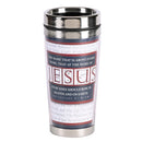 Dicksons Name Above Every Name White, Grey, and Maroon 16 Ounce Stainless Steel Travel Tumbler