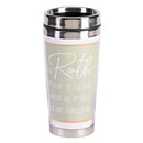 Dicksons Be A Ruth Obedient Through Trials Olive Green and White 16 Ounce Stainless Steel Travel Tumbler