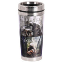 Dicksons He Ran He Rescued He Carried Grey Stainless Steel Travel Tumbler with Lid 16 Ounce