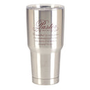 Dicksons Pastor Committed To Serve Silver Tone 30 Ounce Stainless Steel Travel Tumbler