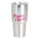 Dicksons Praise Christ Pink 30 ounce Stainless Steel Travel Tumbler