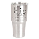 Dicksons His Timing Better Mine Black 30 ounce Stainless Steel Travel Tumbler