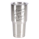 Dicksons Praying For All Things Silver Tone 30 Ounces Stainless Steel Travel Tumbler