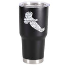Dicksons Shall Renew Their Strength Black and Silver Tone 30 Ounces Stainless Steel Travel Tumbler
