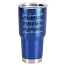 Dicksons Serenity Prayer Black and Silver Tone 30 Ounces Stainless Steel Travel Tumbler