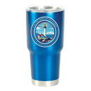Dicksons Lighthouse I Am The Light - John 8:12-8 Inch - 30 Ounce Blue Stainless Steel and Plastic Insulated Travel Mug with Lid
