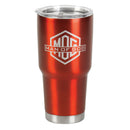 Dicksons I Know That I Can Do All Things Cherry Red 30 Ounce Stainless Steel Travel Mug Drink Hot Cold Tumbler