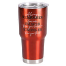 Dicksons Always Remember Braver Stronger Red 30 Ounces Stainless Steel Travel Tumbler