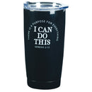 Dicksons There Is A Purpose for Everything Encouraging Black 20 Ounce Stainless Steel Travel Mug Drink Hot Cold Tumbler
