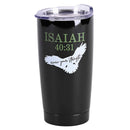 Dicksons Black 20 Ounces Stainless Steel Travel Tumbler Mug with Lid, Renew Their Strength