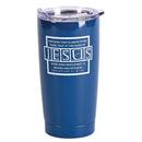 Dicksons Blue 20 Ounces Stainless Steel Travel Tumbler Mug with Lid, Name Above Every Name