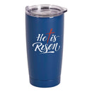 Dicksons He Is Risen, Navy 20 Ounce Stainless Steel Insulated Travel Tumbler