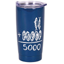 Dicksons Inspirational Christian Travel Tumbler Cup, Hot or Iced Beverage, 20 Ounce Stainless Steel With Sliding Lid Jesus Feeds the 5000