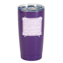 Dicksons Purple 20 Ounce Stainless Steel Travel Tumbler Mug with Lid, Sister Little Bit Of Childhood