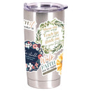 Dicksons Walk by Faith Not by Sight 2 Corinthians 5:7 Stainless Steel Travel Tumbler with Lid 20 Ounce
