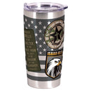 Dicksons Military Collection Isaiah 40:31 Psalm 91:2 Stainless Steel Travel Tumbler with Lid 20 Ounce