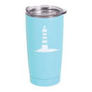 Dicksons Lighthouse - John 12:46, Teal Blue 20 Ounce Stainless Steel Insulated Travel Tumbler