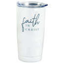 Dicksons Faith Modern Design Encouraging Inspirational White 20 Ounce Stainless Steel Travel Mug Drink Hot Cold Tumbler